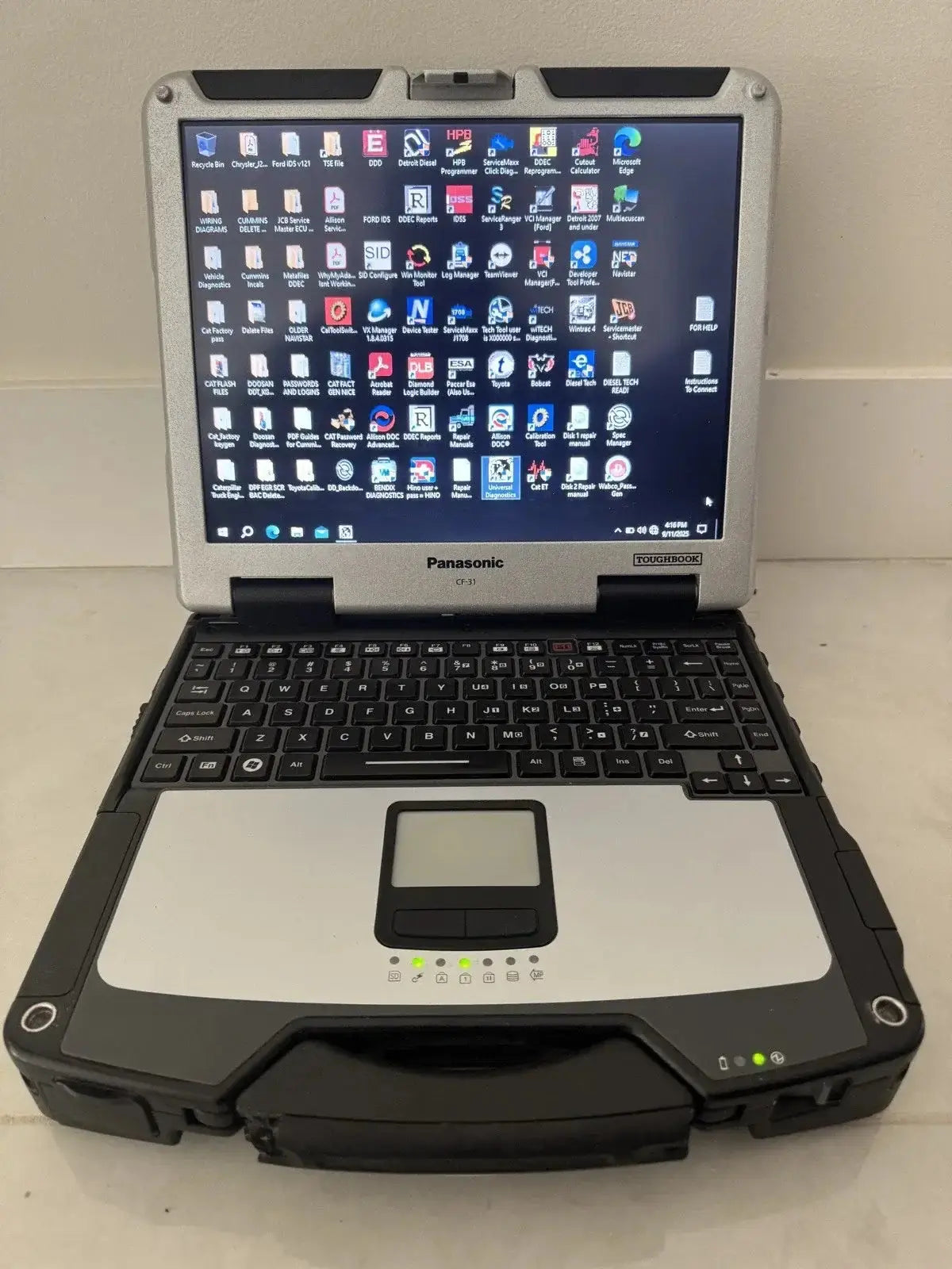 Diesel Diagnostic Laptop Scanner & Tuner Kit | Heavy Duty Truck Tool On and Offroad - Laptop Only 2026 Update Truck Tech Diagnostics
