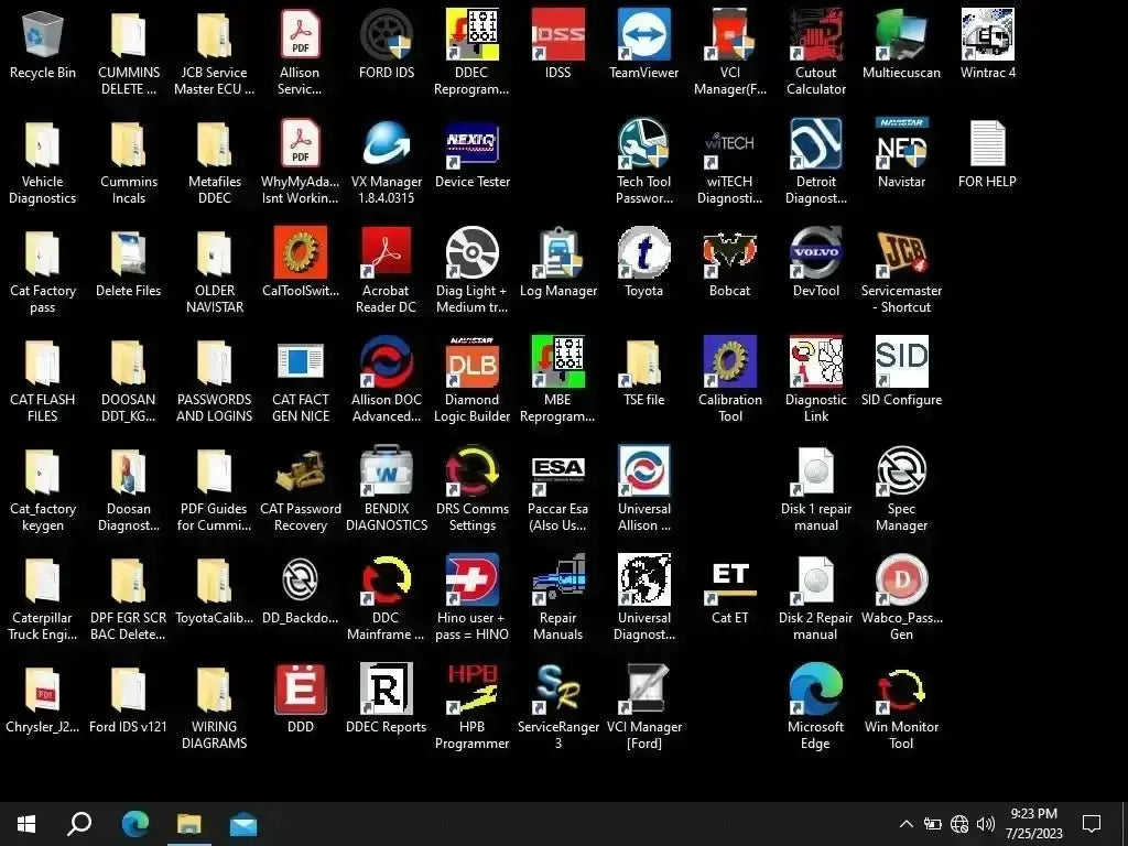 Diesel Diagnostic Software + Cable Kit + On and Offroad - 2026 Update - Fast Read SSD Truck Tech Diagnostics